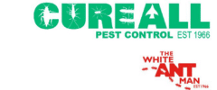 This image is the logo of Cureall Pest Control
